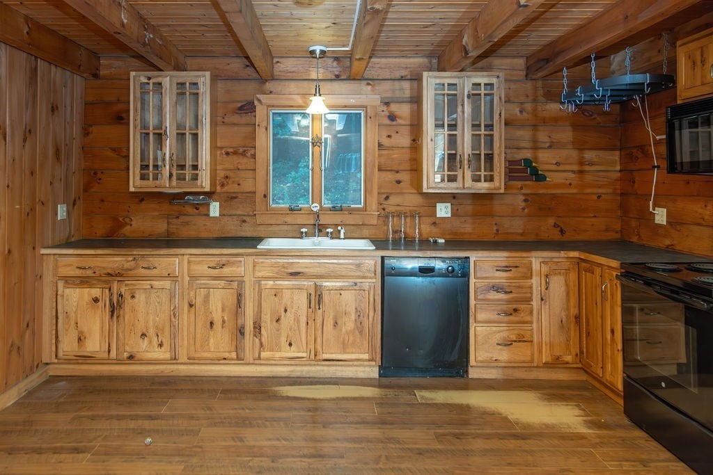 119 Long Plain Road Leverett, MA 01054 - Photo 15 of 38 a kitchen with stainless steel appliances granite countertop a sink and cabinets