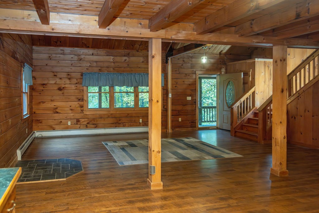 119 Long Plain Road Leverett, MA 01054 - Photo 16 of 38 a view of entryway room and hall with wooden floor