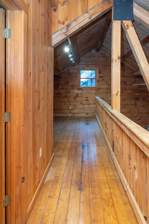 119 Long Plain Road Leverett, MA 01054 - Photo 31 of 38 a view of balcony with wooden floor