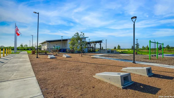 a view of outdoor space with seating
