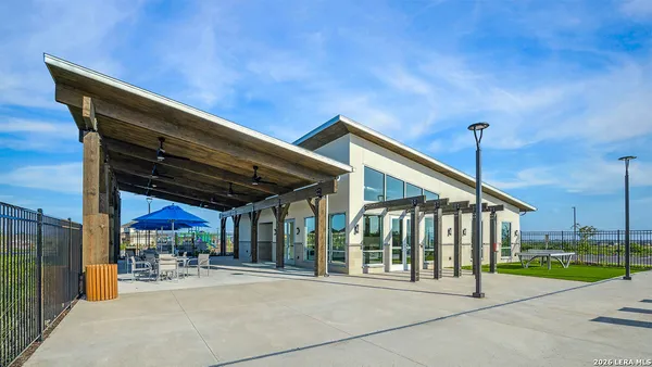 a view of outdoor space with seating