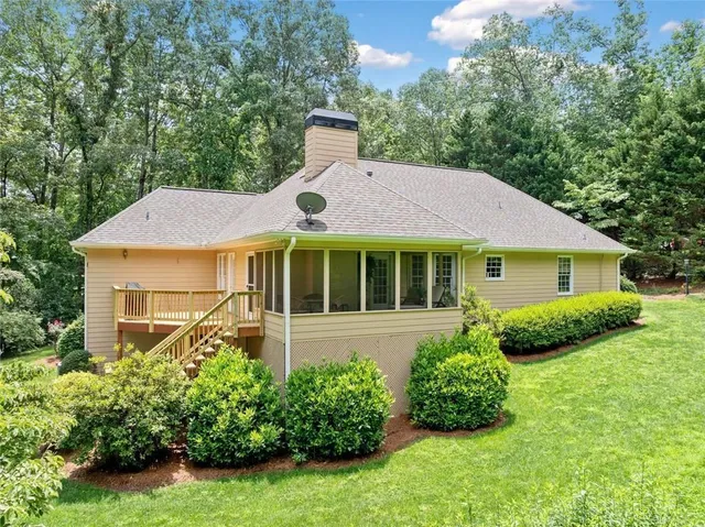 a view of a big yard