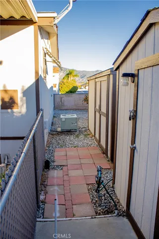a view of a pathway of a house