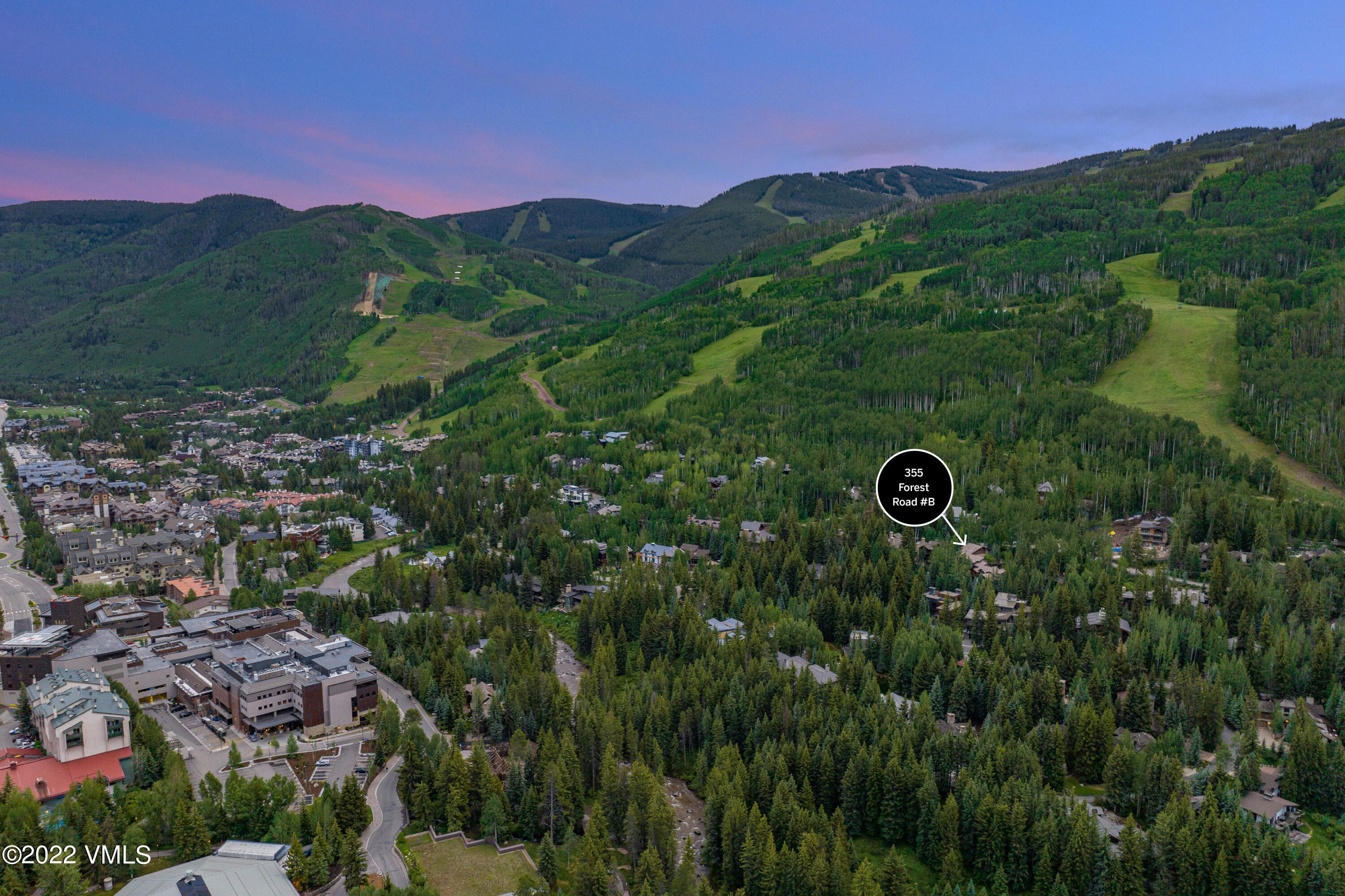 355 Forest Road, Unit B Vail, CO 81657 - Photo 35 of 36 a view of a city with a mountain