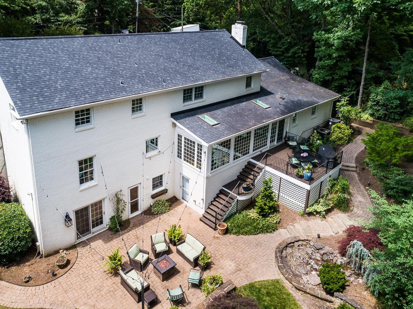 2520 York Road Raleigh, NC 27608 - Photo 3 of 6 an aerial view of a house with a yard balcony