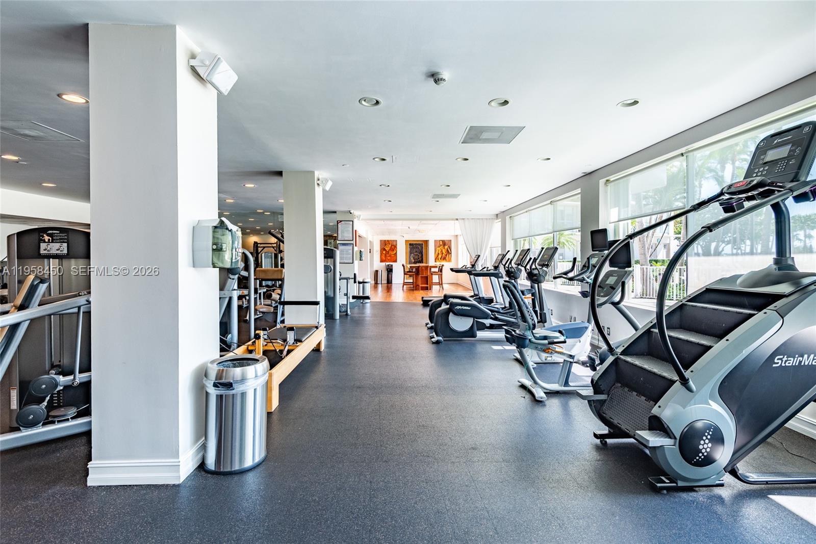 2451 Brickell Avenue, Unit PHM Miami, FL 33129 - Photo 12 of 40 a view of a room with gym equipment