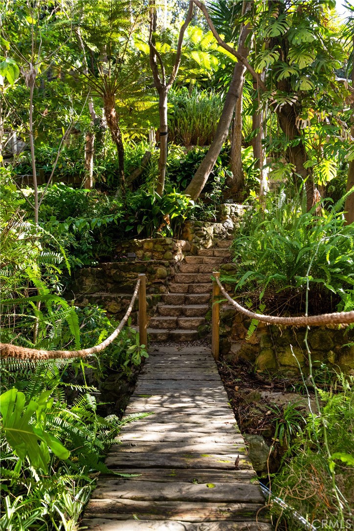 781 Summit Drive Laguna Beach, CA 92651 - Photo 65 of 73 A charming bridge takes you over a seasonal natural creek.