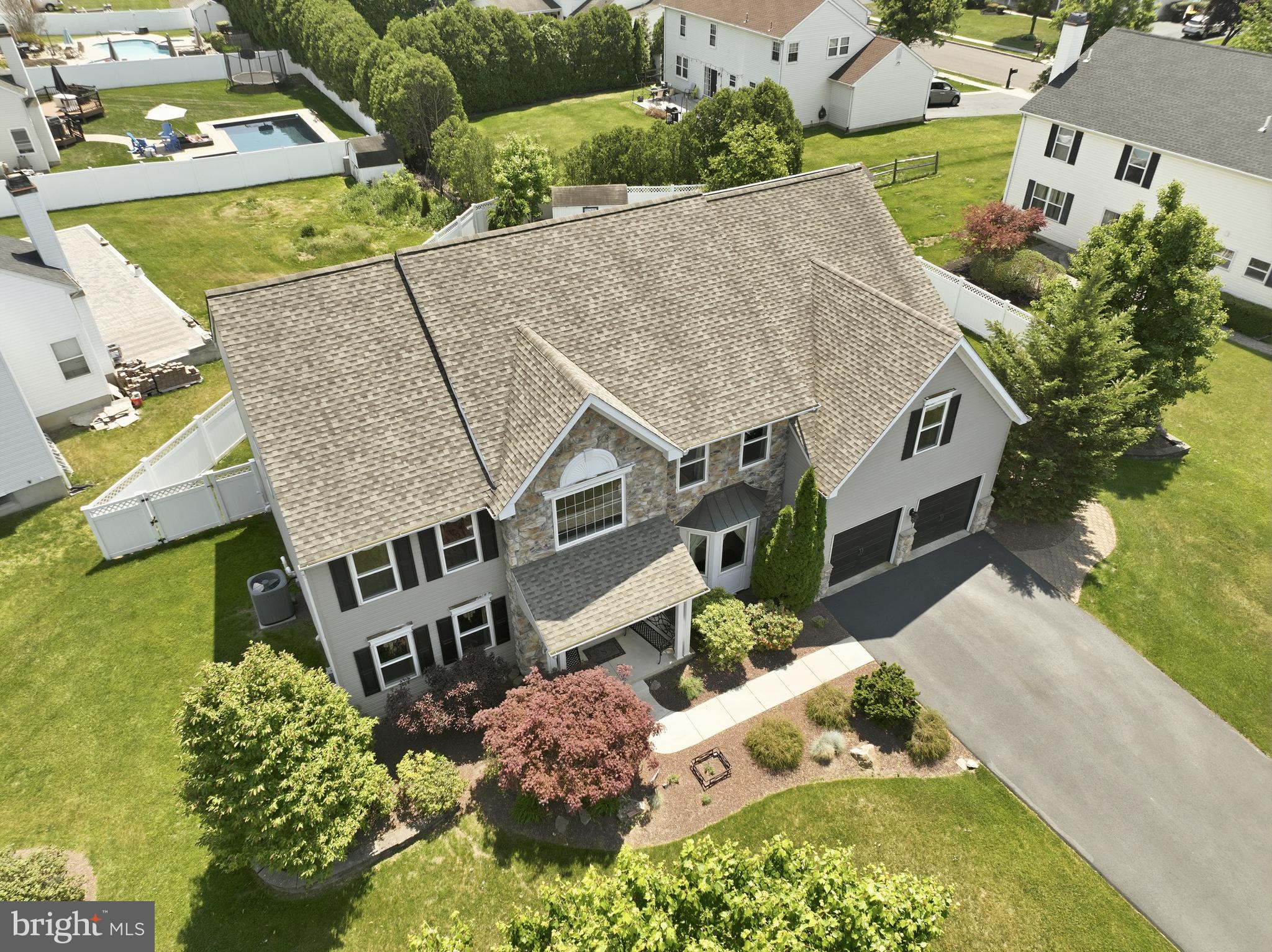 332 Evening Walk Lane Warrington, PA 18976 - Photo 3 of 41 Aerial view of home