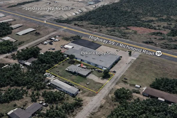 an aerial view of a city