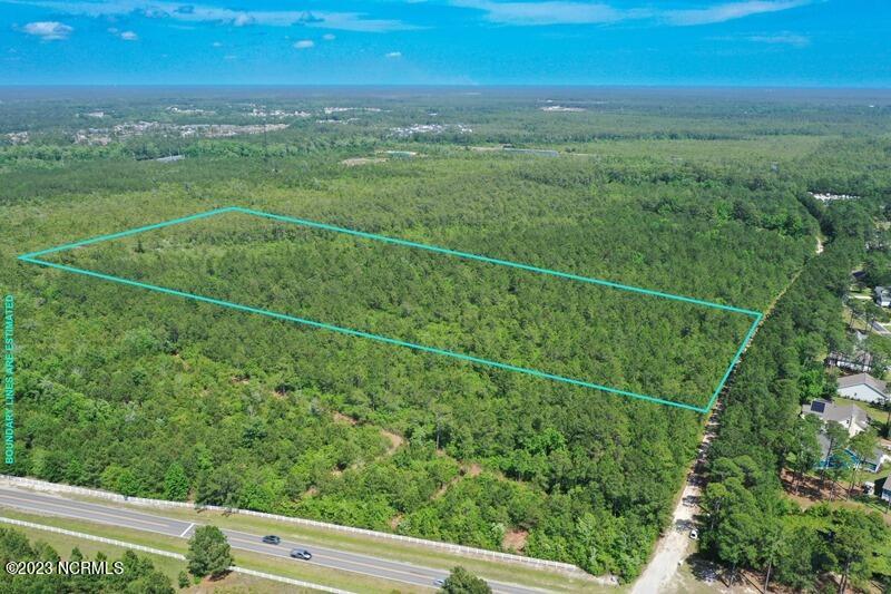 0 Leaning Pine Road Southeast Bolivia, NC 28422 - Photo 25 of 27 LOOKING EAST WITH BOUNDARY LINES