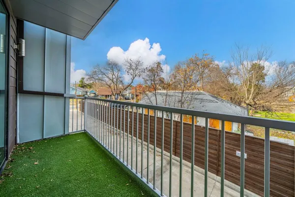 a view of a balcony