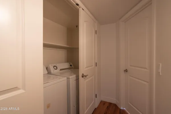 a room with storage and utility