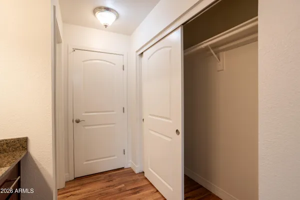 a view of closet area