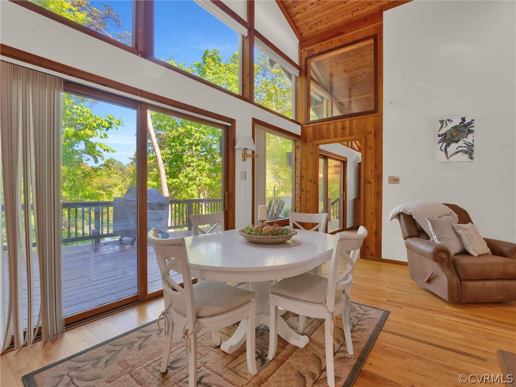 649 Kennsbury Road Hardyville, VA 23070 - Photo 12 of 50 a view of a dining room with furniture window and outside view