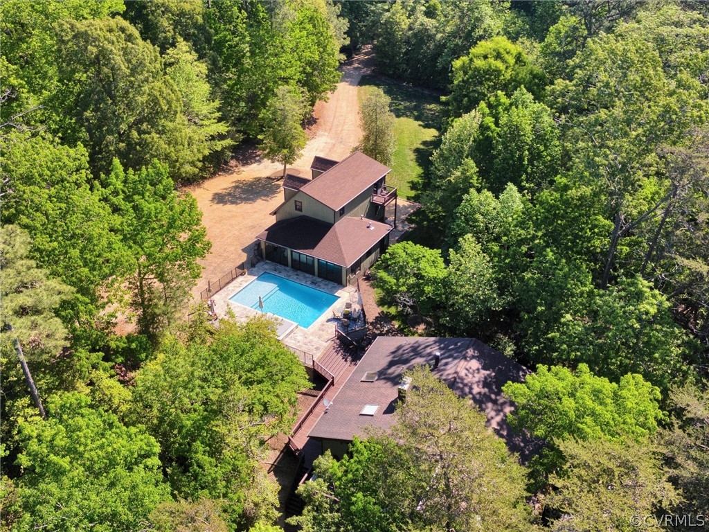 649 Kennsbury Road Hardyville, VA 23070 - Photo 2 of 50 an aerial view of a house with outdoor space and street view