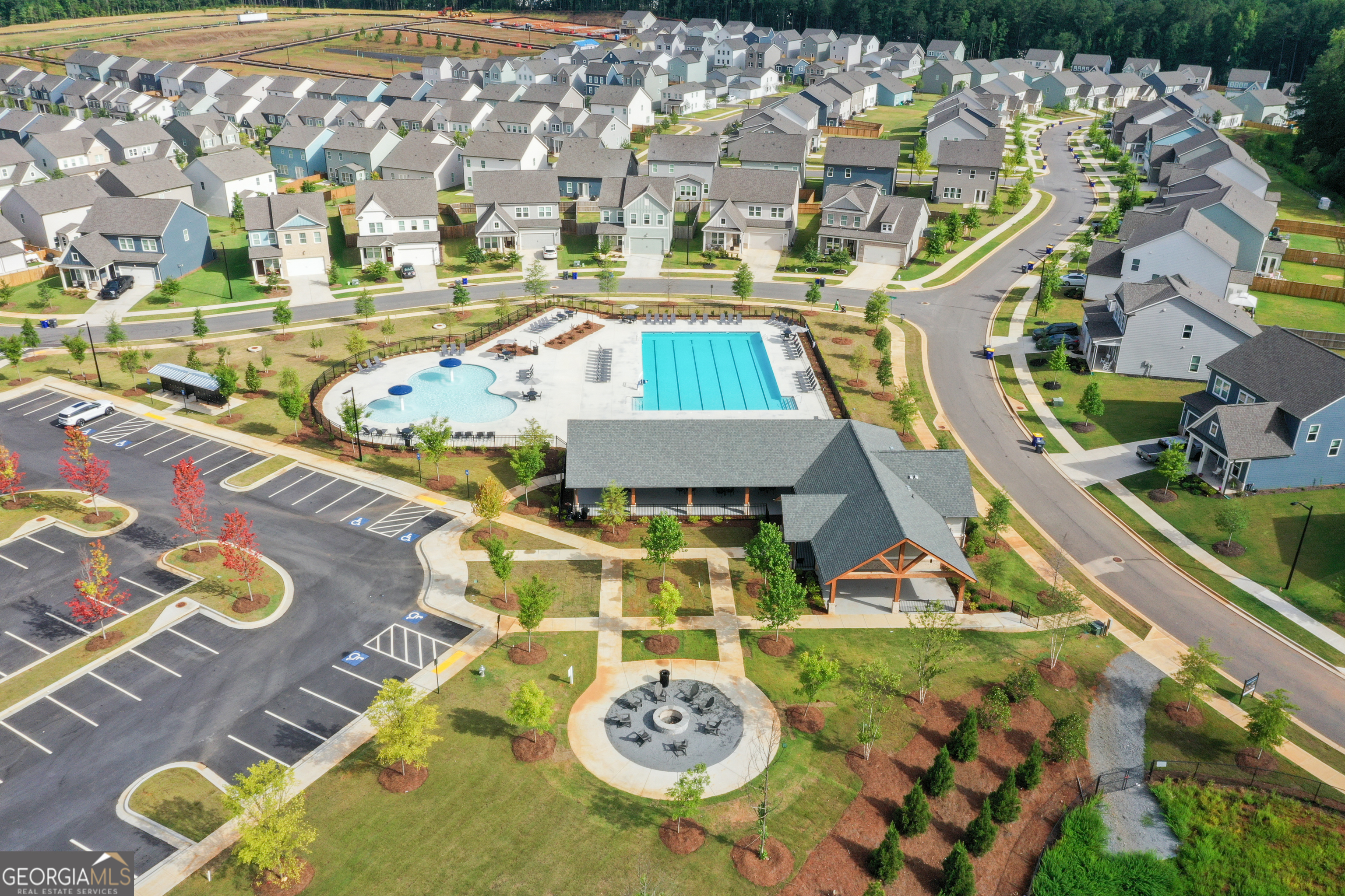 732 Coventry Cv Way Acworth, GA 30102 - Photo 24 of 41 an aerial view of residential houses with outdoor space