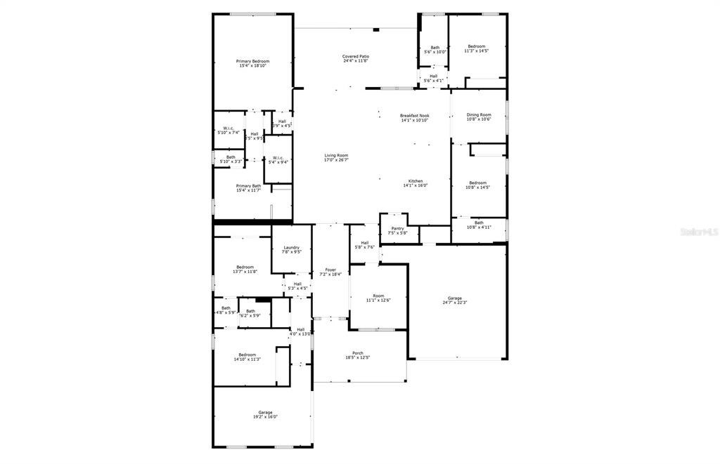 6303 Southwest 75th Ct Road Ocala, FL 34474 - Photo 44 of 50 a picture of floor plan