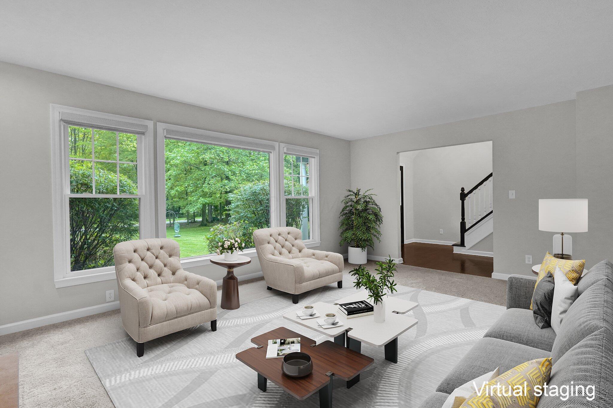 Living Room - Virtually Staged