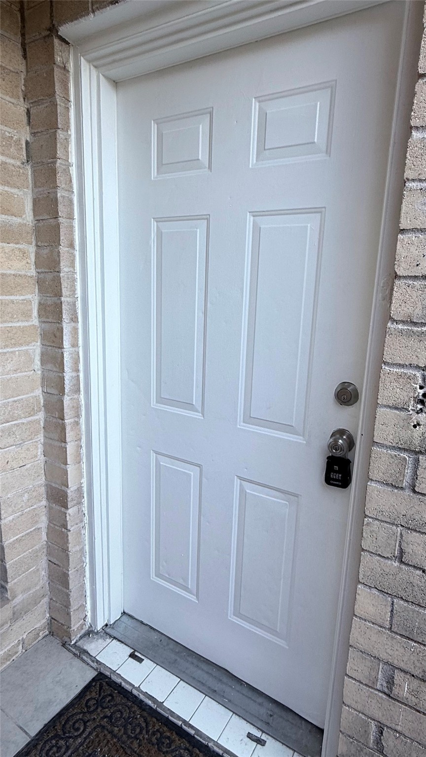 a view of front door