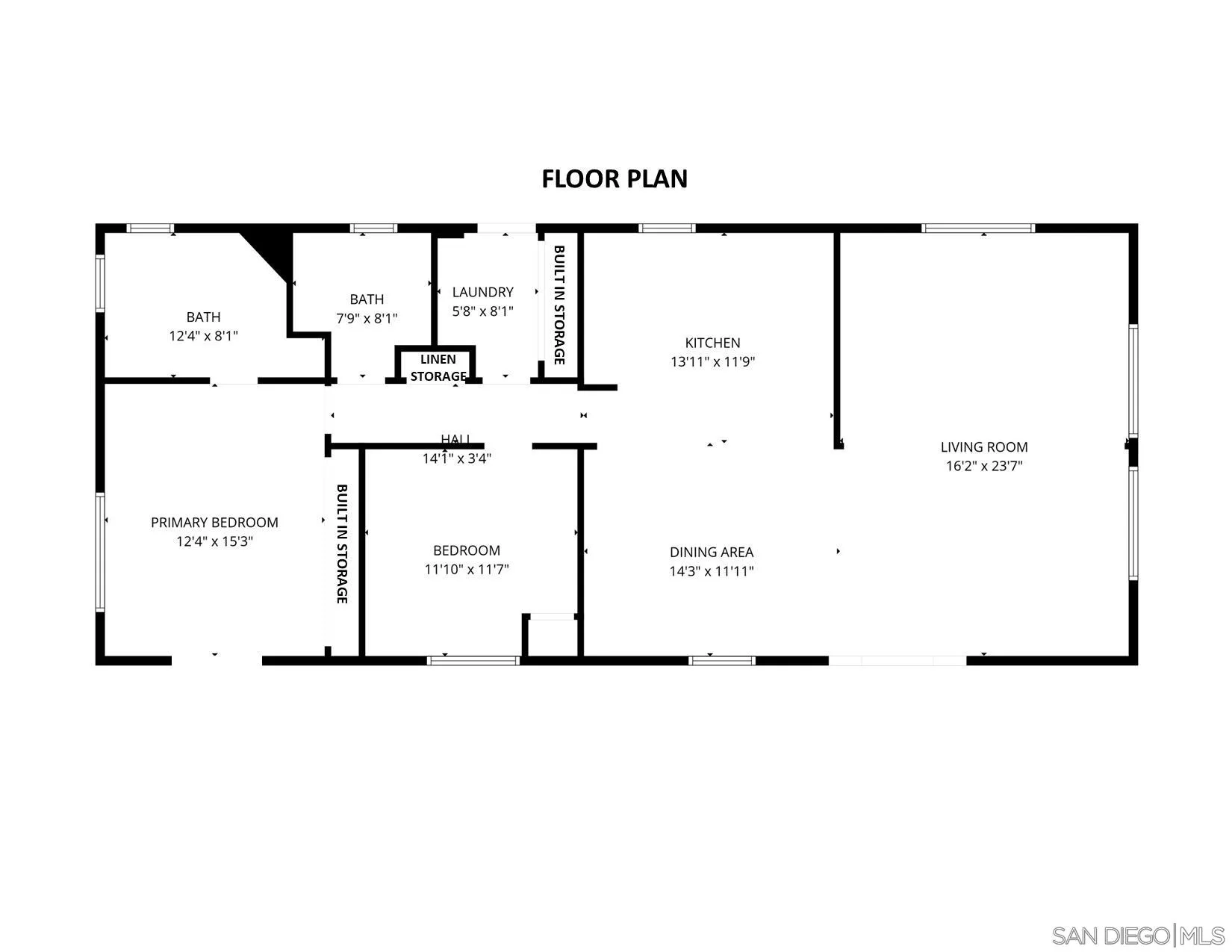 13300 Los Coches Road East, Unit SPC 116 El Cajon, CA 92021 - Photo 19 of 19 1st Floor Plan
