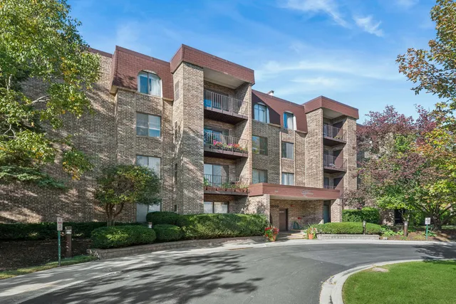 a front view of a building