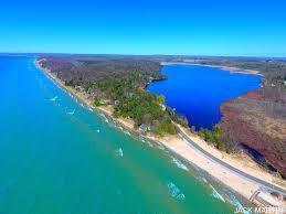 63 East Piney Road Manistee, MI 49660 - Photo 21 of 42 Aerial bar Lake