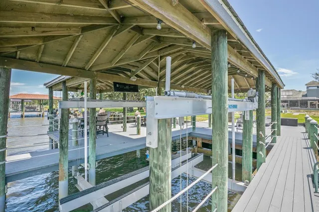 a view of a golf course with a swimming pool