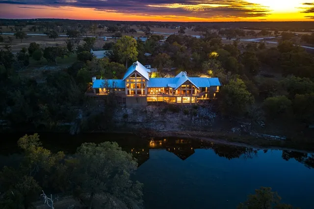 a view of a lake with a mountain