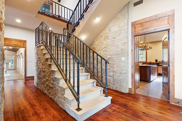 a view of a city with ocean view