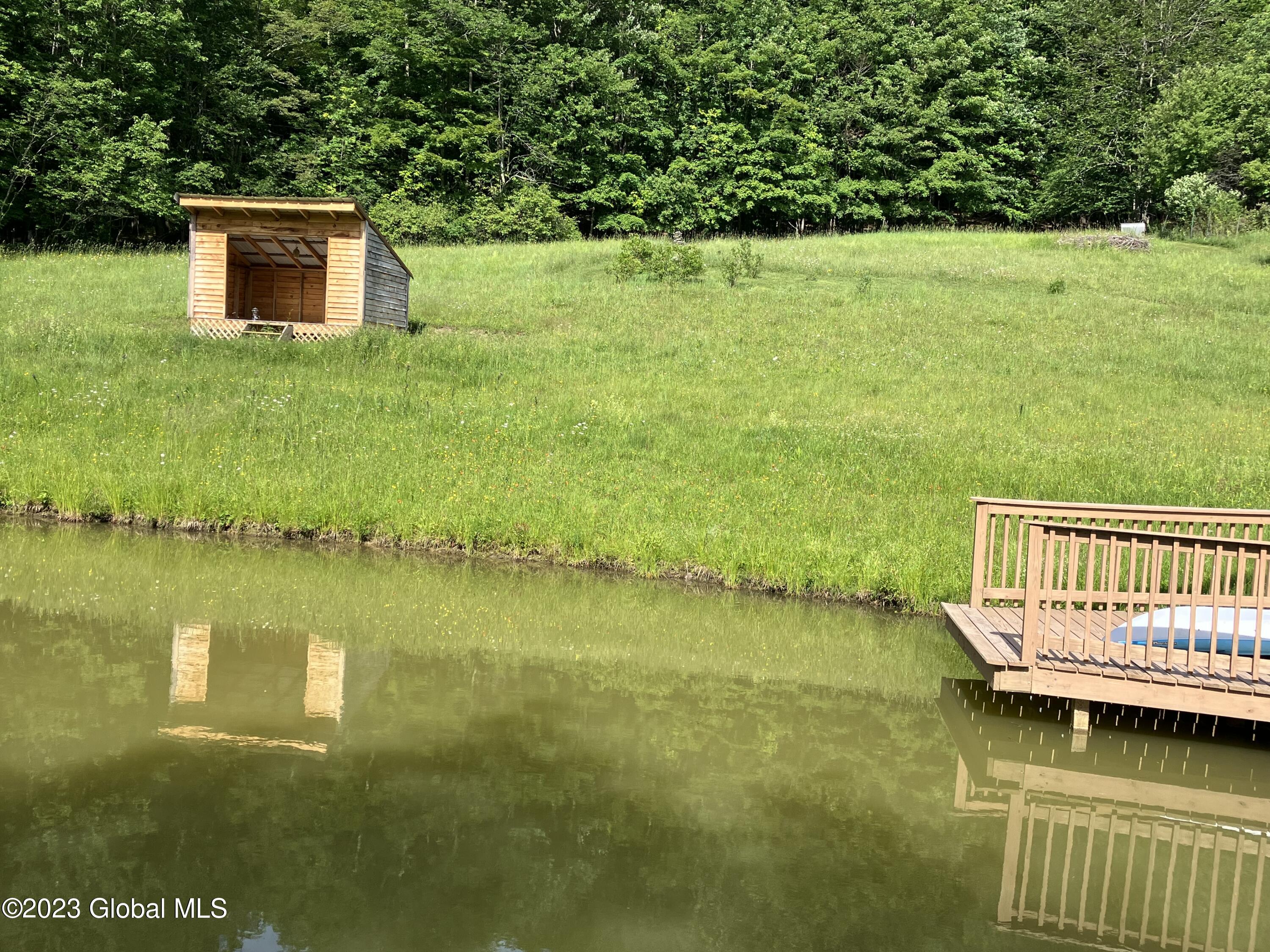259 Lang Road Summit, NY 12175 - Photo 7 of 50 pond, dock, reflection of lean-to
