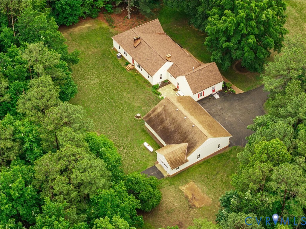 3420 State Rte 656 Powhatan, VA 23139 - Photo 34 of 37 an aerial view of a house with a yard