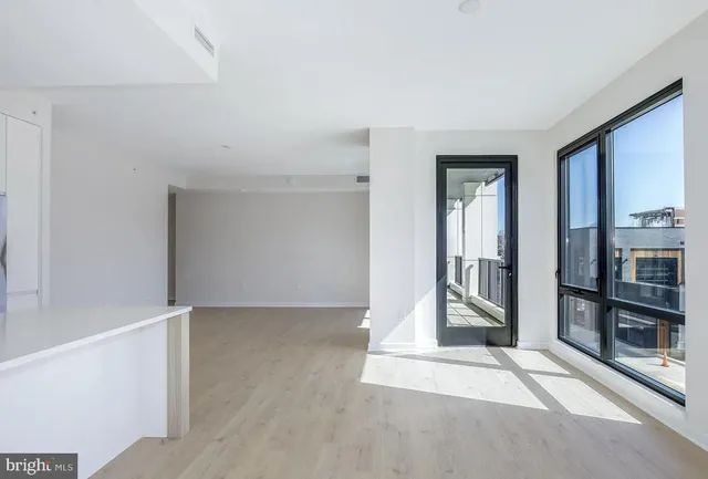 an entryway with livingroom and furniture