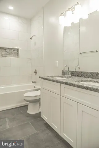 a view of a room with a window