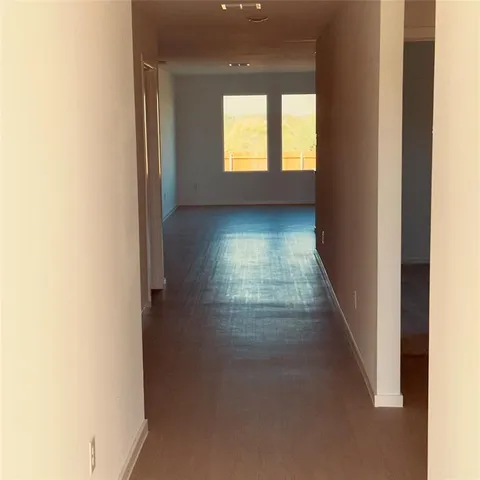 a view of hallway with window