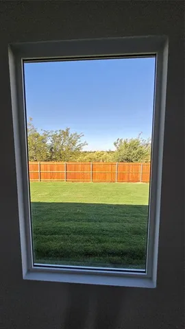 a view of a from a window