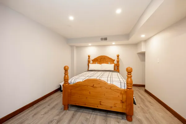 a view of an ocean & mountain