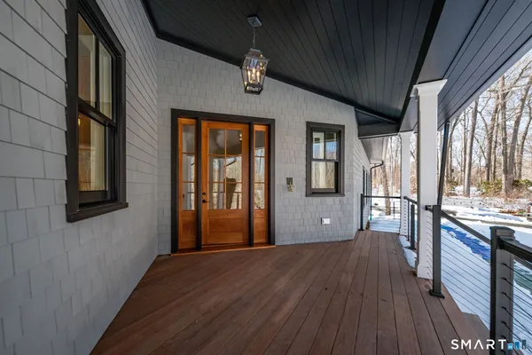 a view of a house with a porch
