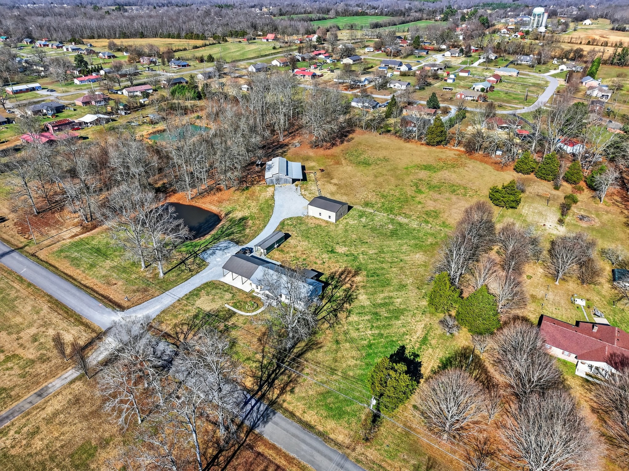 16 Clayton Acres Road Fayetteville, TN 37334 - Photo 32 of 33 an aerial view of residential houses with outdoor space