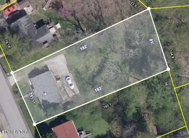 136 Athens Road Oak Ridge, TN 37830 - Photo 46 of 50 Aerial view of lot
