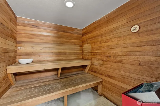 a view of swimming pool from a balcony