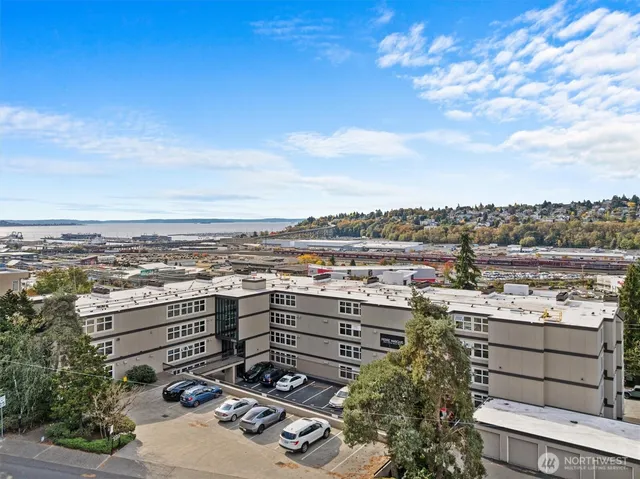 a view of a buildings
