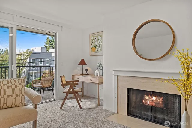 a view of city from balcony