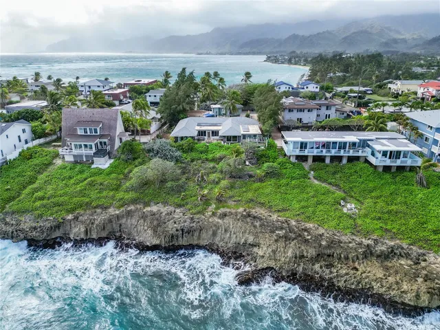 a view of a city with mountain