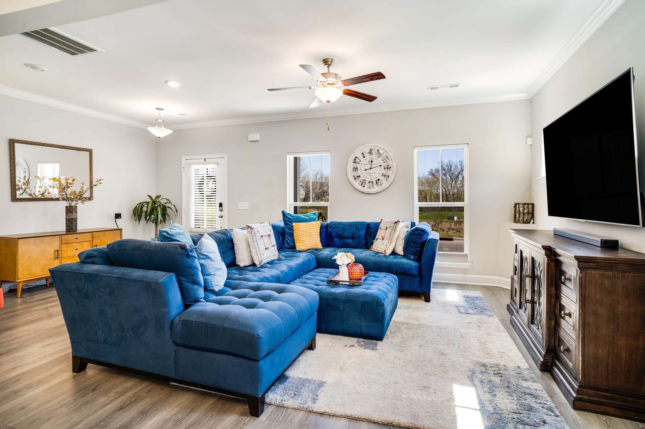 2001 Clement Street Nolensville, TN 37135 - Photo 4 of 22 a living room with furniture and a flat screen tv