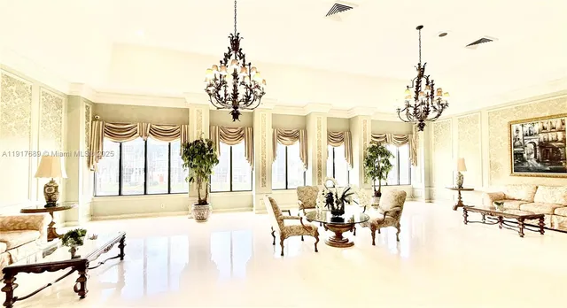 a view of a hallway with a elevator