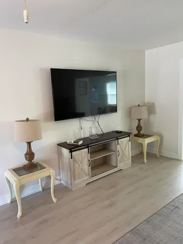 a living room with a couch and a coffee table