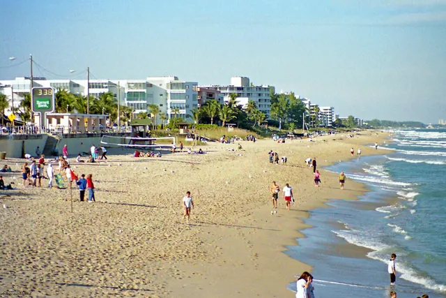 a view of beach and ocean