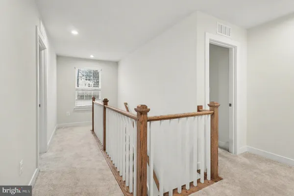 a view of a hallway with a hallway