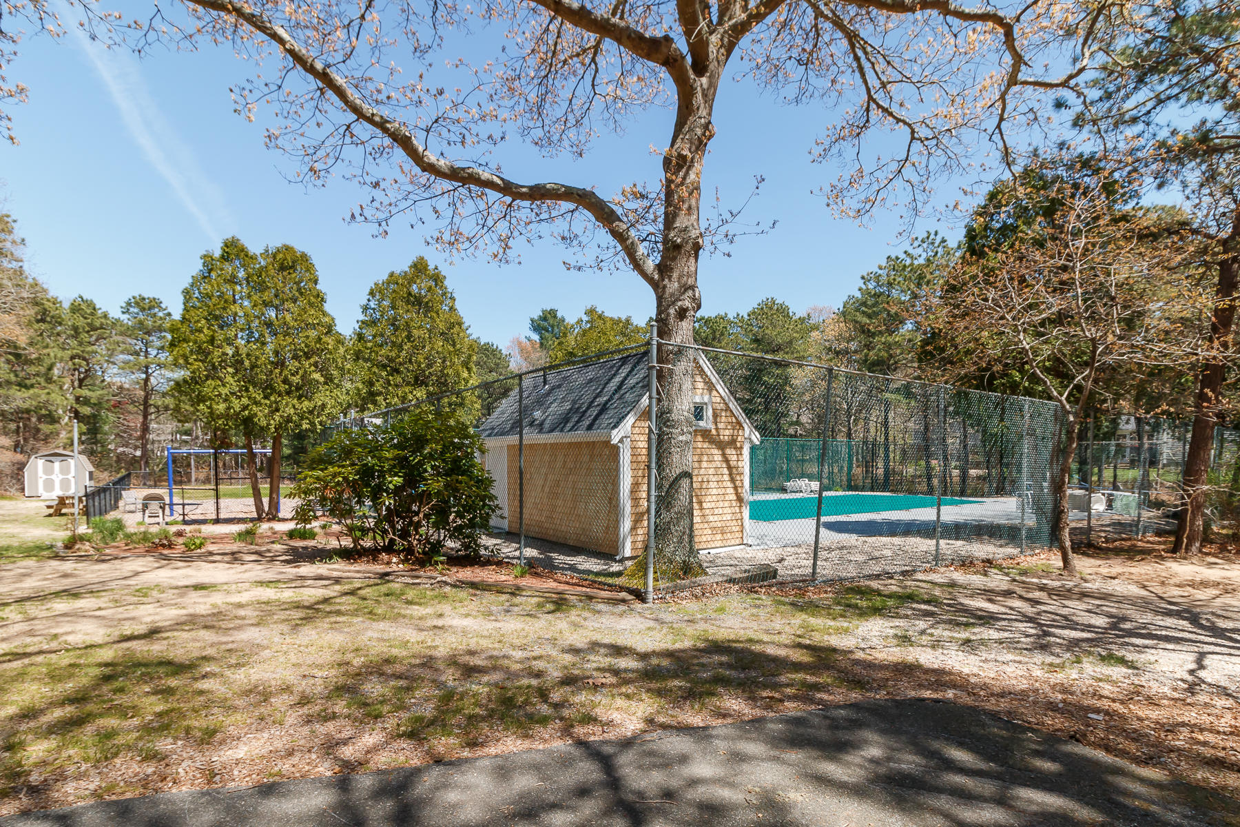 24 Green Meadow Circle Mashpee, MA 02649 - Photo 49 of 51 a view of outdoor space with garden and trees