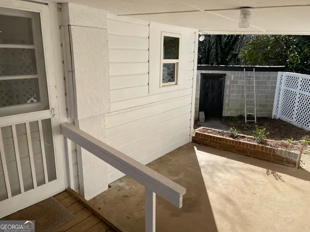 a view of outdoor space and deck
